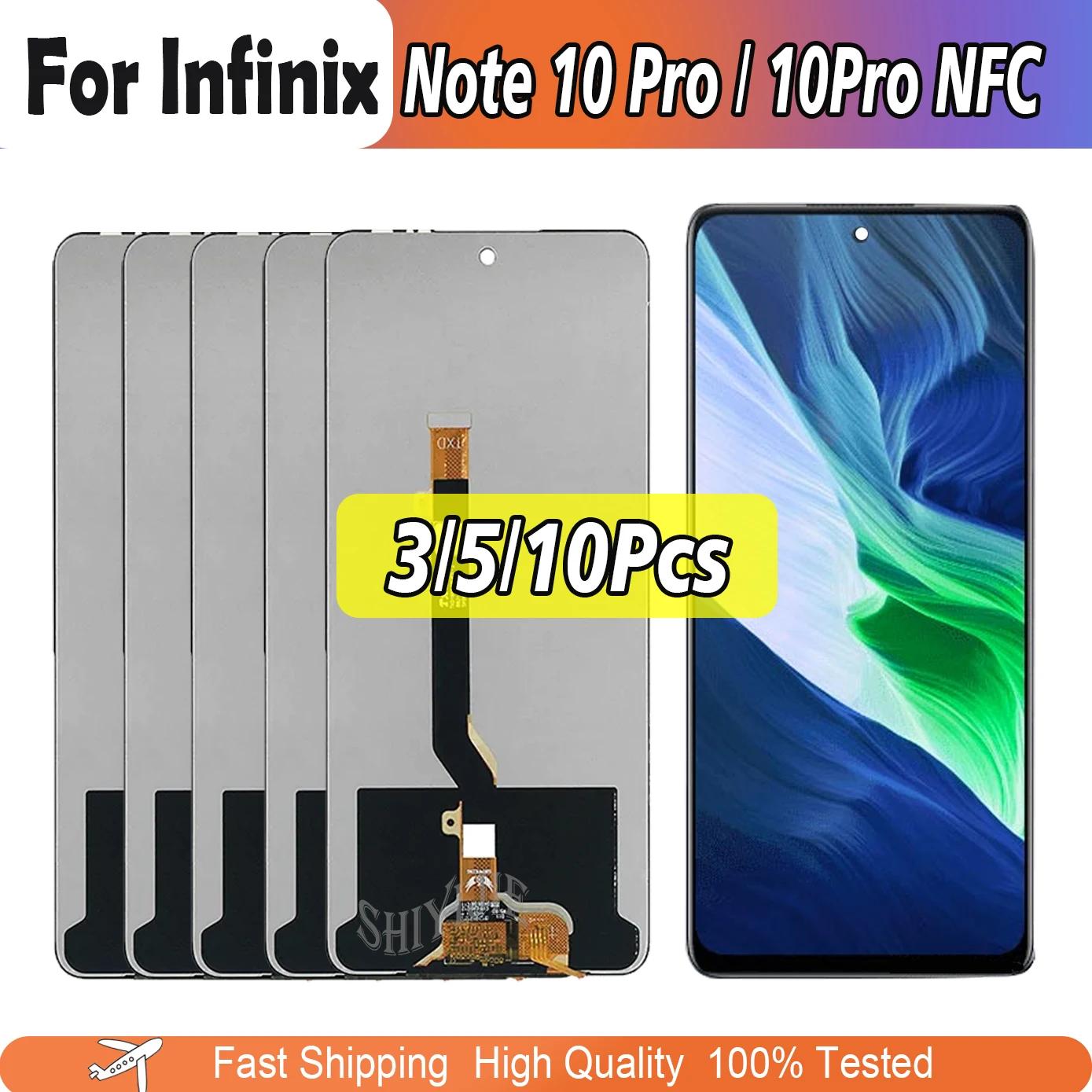 Infinix Ʈ 10  LCD X695 X695D ÷ ũ ġ Ʈ 10  NFC X695C ü, 3/6.95 ǽ ġ 
